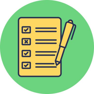 Belge simgesinin vektör illüstrasyonu