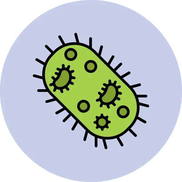 Простая Иллюстрация Вектора Микроорганизмов — стоковый вектор