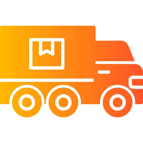 Truck Abstract Icon Vector Illustration — Stock Vector