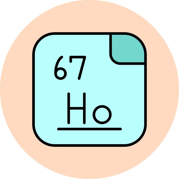 Illustration Vectorielle Icône Web Holmium — Image vectorielle