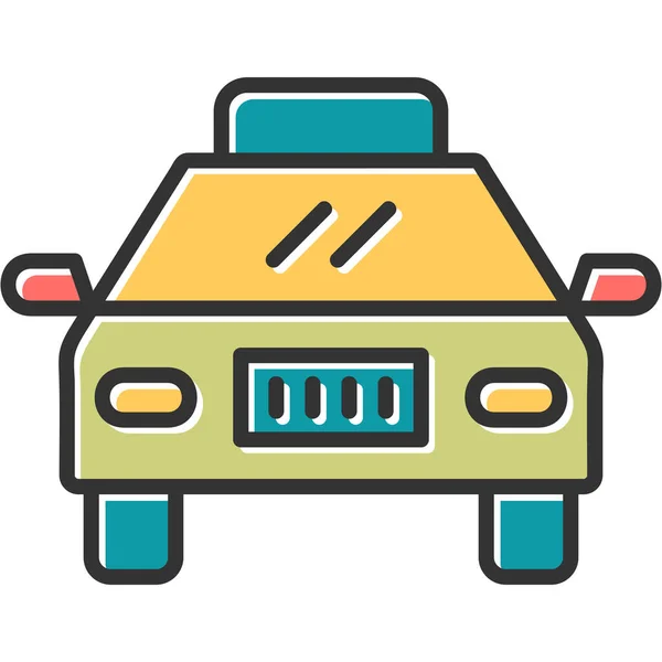 Icono Taxi Vector Ilustración — Vector de stock