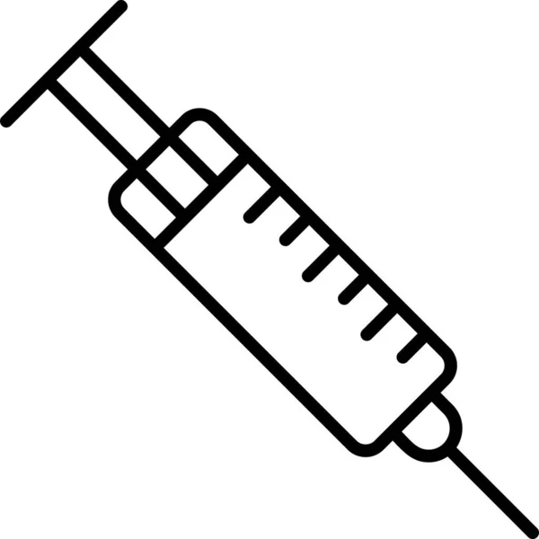 Шприц Веб Іконка Проста Ілюстрація — стоковий вектор