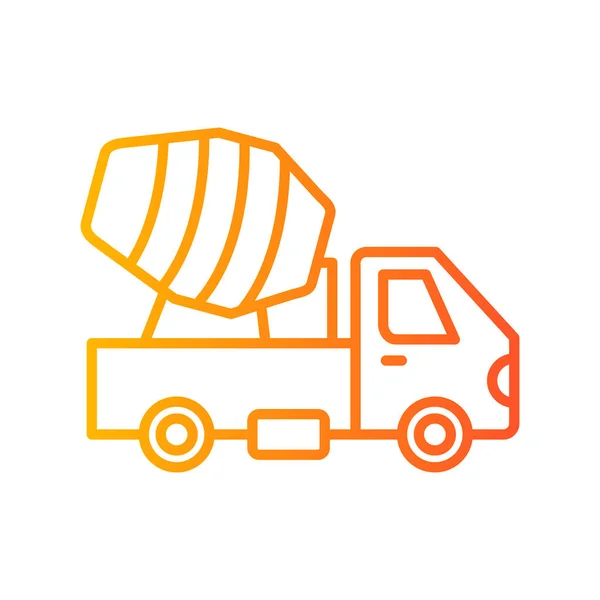 Lkw Abstrakte Icon Vektor Illustration — Stockvektor