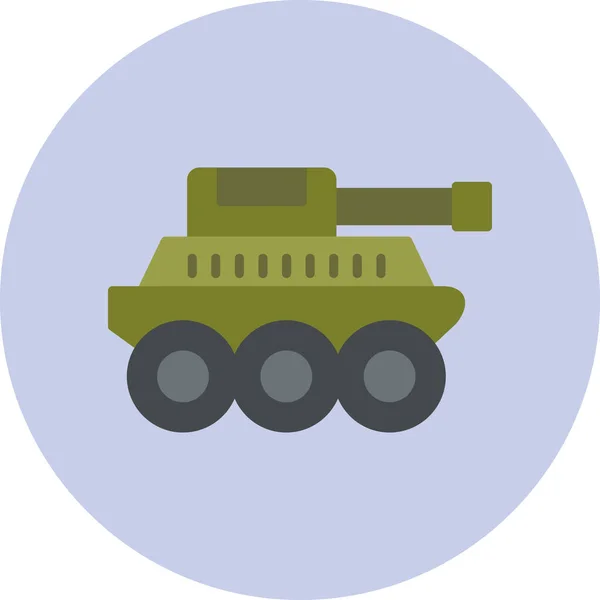 Tank Vektör Simgesi Modern Illüstrasyon — Stok Vektör