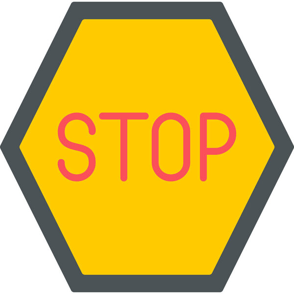warning sign icon. road symbol. flat design style.