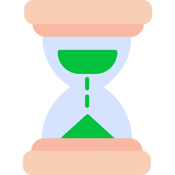 Horloge Sable Une Illustration Simple — Image vectorielle