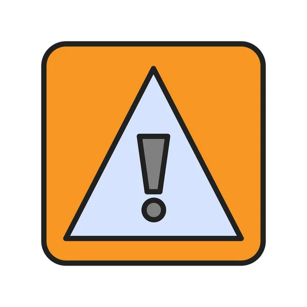 Warning Sign Icon Vector Illustration — Stock Vector