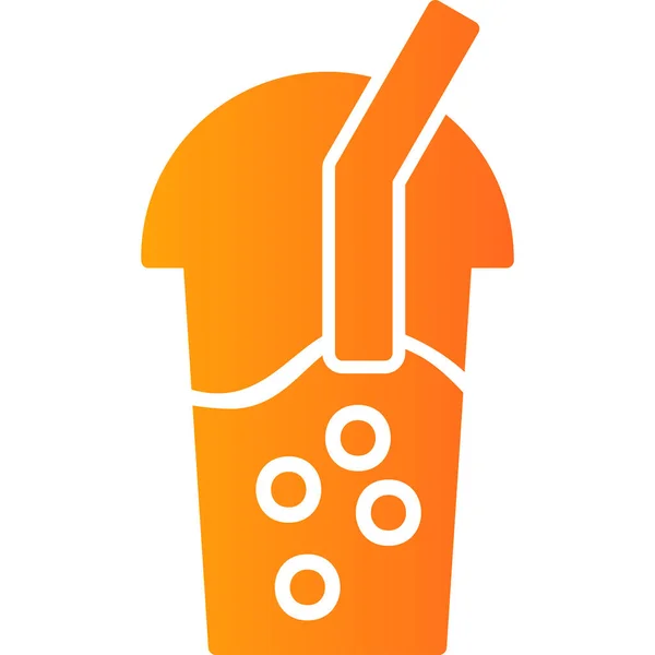 Orange Juice Icon Vector Illustration — ストックベクタ