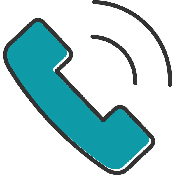 Telefon Web Symbol Einfache Illustration — Stockvektor