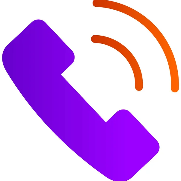 Значок Телефона Векторный Стиль Двухцветный Плоский Знаковый Символ Закругленными Углами — стоковый вектор