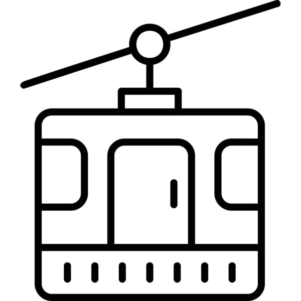 火车图标矢量插图 — 图库矢量图片
