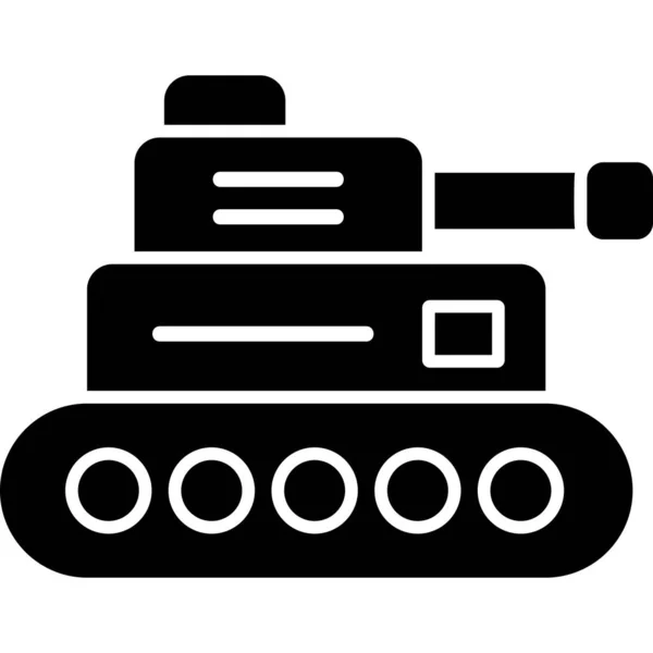 Panzer Web Symbol Einfache Illustration — Stockvektor
