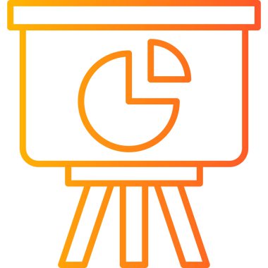 Pasta çizelgesi simgesi, modern tasarım illüstrasyonu