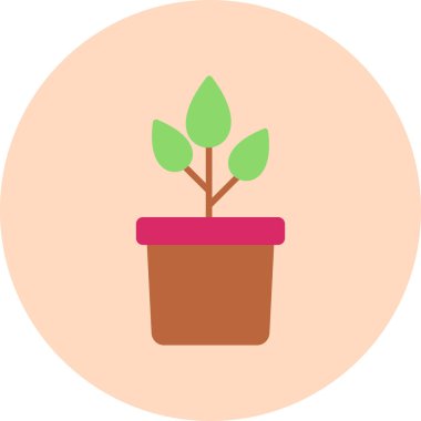 plant pot, vector illustration 