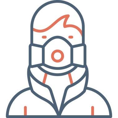 Adamım. Web simgesi basit illüstrasyon