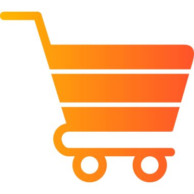 Cart modern simgesi, vektör illüstrasyonu