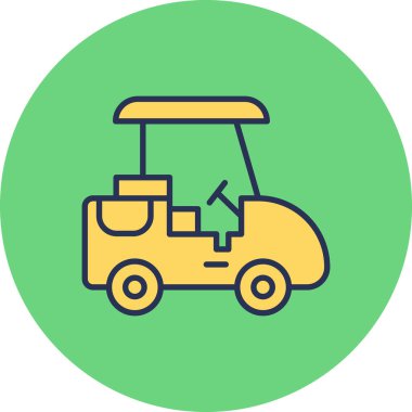 araç web simgesi basit illüstrasyon