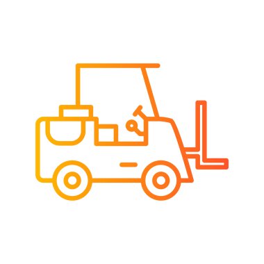 Kamyon soyut simge vektör çizimi