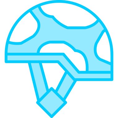 Miğfer. Web simgesi basit illüstrasyon 