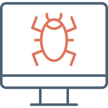 Computer Virus icon modern vector illustration