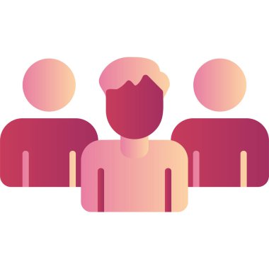 Abstract vector illustration of team work