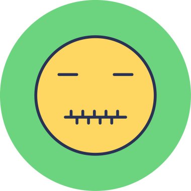 Üzgün bir yüzün vektör çizimi