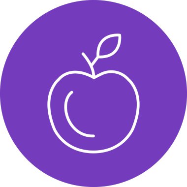 elma izole vektör çizimi grafik tasarımı 