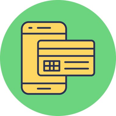 Kredi kartı vektör simgesi