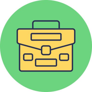 Portföy. Web simgesi basit illüstrasyon