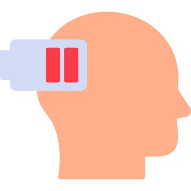 Yorgun konsept renk vektörü çizimi