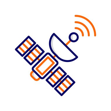 satellite dish icon. outline illustration of space vector icons for web