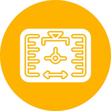 Hud modern simgesi, vektör illüstrasyonu