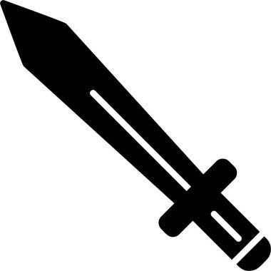 Kılıç. Web simgesi basit illüstrasyon