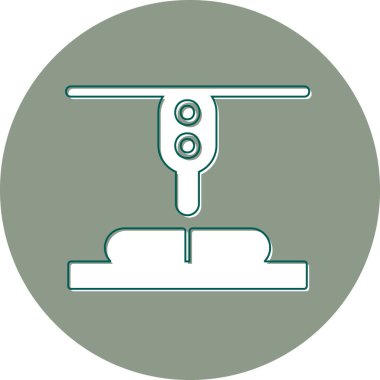 Lazer Kesme Makinesi vektör çizimi