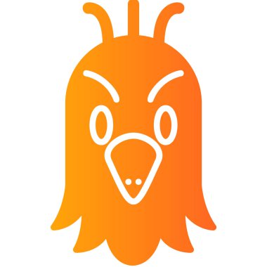 papağan simgesi vektör illüstrasyonu