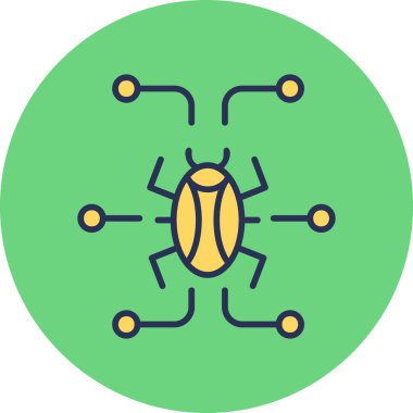 Digital virus icon modern vector illustration