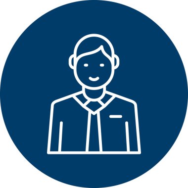 Adamım. Web simgesi basit illüstrasyon 