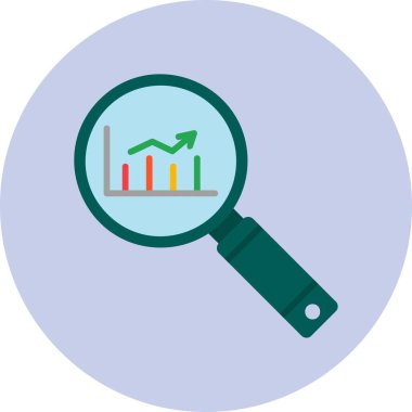 Analizler. Basit web simgesi tasarımı. Pazar Araştırması