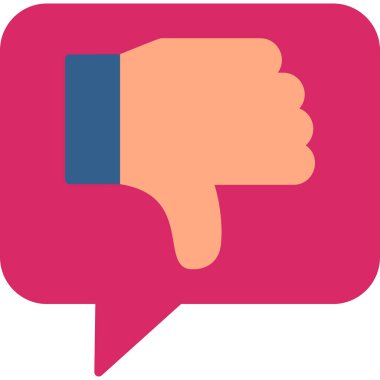 Hoşlanmamak. Web simgesi basit tasarım