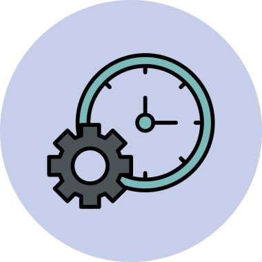 Time Manager icon modern vector illustration
