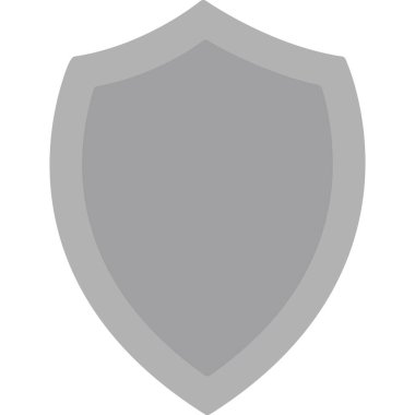 kalkan simgesi, vektör illüstrasyonu basit tasarım