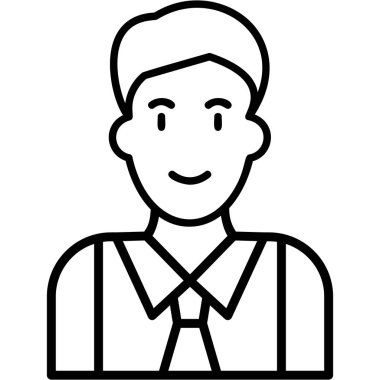 Manager, Businessman User logo, simple icon for web page 