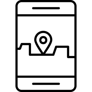 akıllı telefon simgesi vektör illüstrasyonu