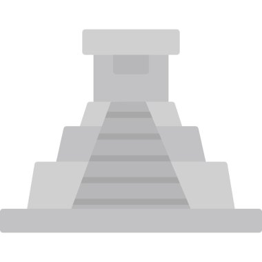 Piramit. Web simgesi basit illüstrasyon