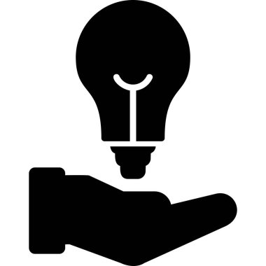 ampul simgesi vektör illüstrasyonu