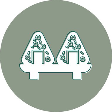 Bir b-c simgesinin vektör illüstrasyonu