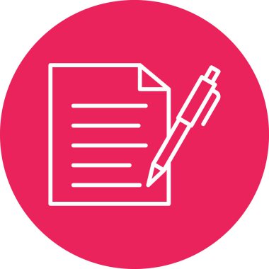 Belge simgesinin vektör illüstrasyonu