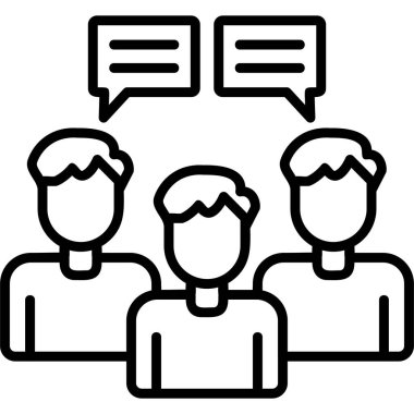 Takım. Web simgesi basit illüstrasyon