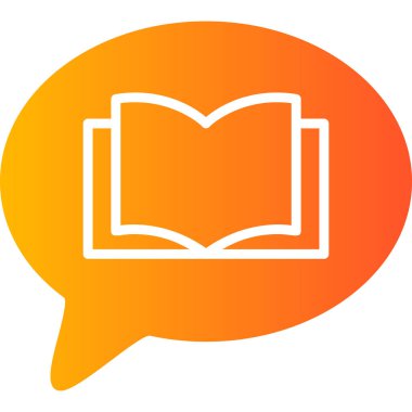 Konuş. Web simgesi basit illüstrasyon