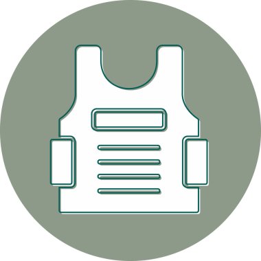 Kurşun geçirmez yelek, vektör çizimi